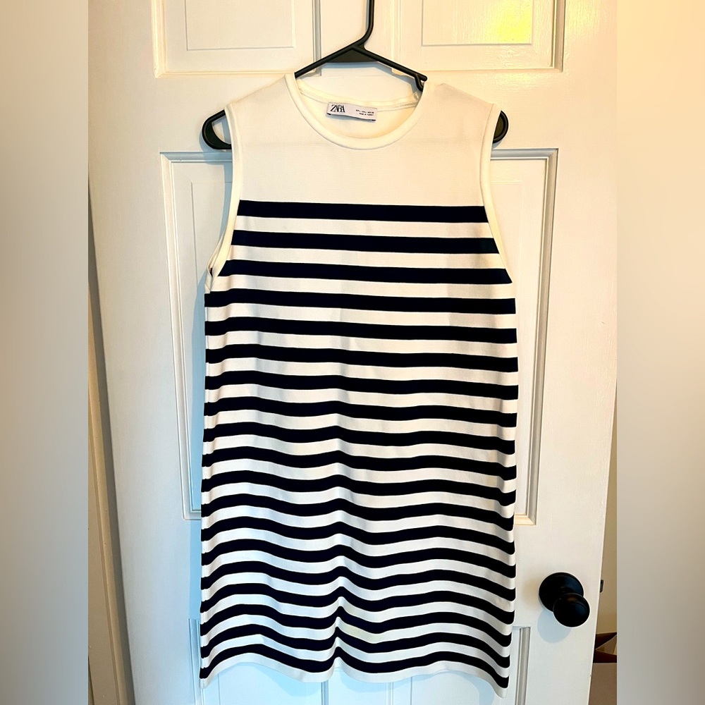 Zara Striped Knit Mini Dress